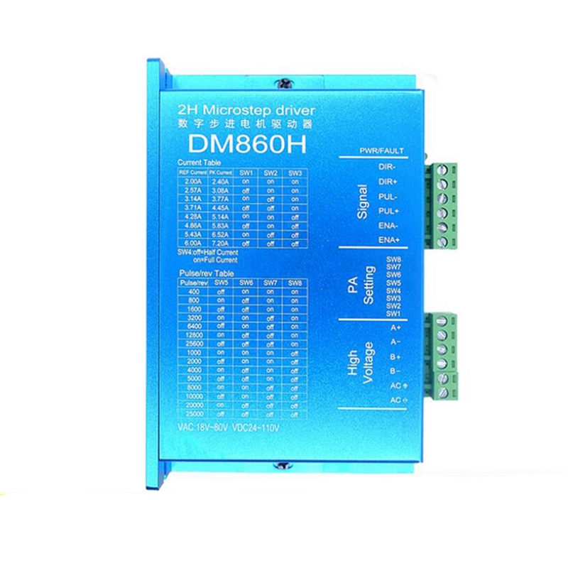 DM860H DSP  57 / 86   ̹,  2  Nema23,34 DMA860H 7.2A, 18-80VAC μ  CNC ̺